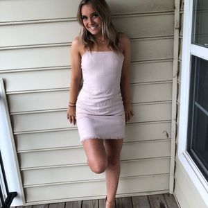 Blush Pink Mini Dress